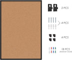 Bulletin Board 48 x 36, Large Wall Mounted Notice Board - Image 9