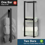 Towel Rack for Rolled Towels, Towel Racks for Bathroom, Wall Mounted 31 inch - Image 4