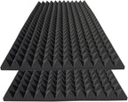2 Pack Sound Proof Foam Panels for Walls, High Density Fire Resistant by Unknown