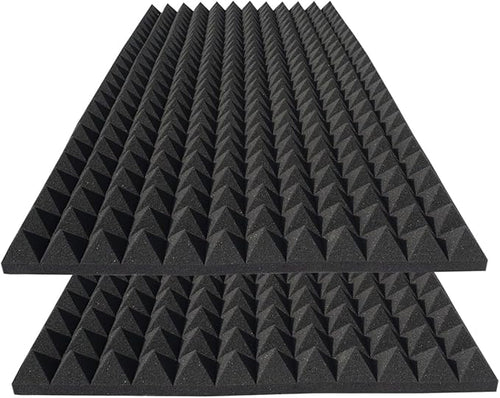 2 Pack Sound Proof Foam Panels for Walls, High Density Fire Resistant by Unknown