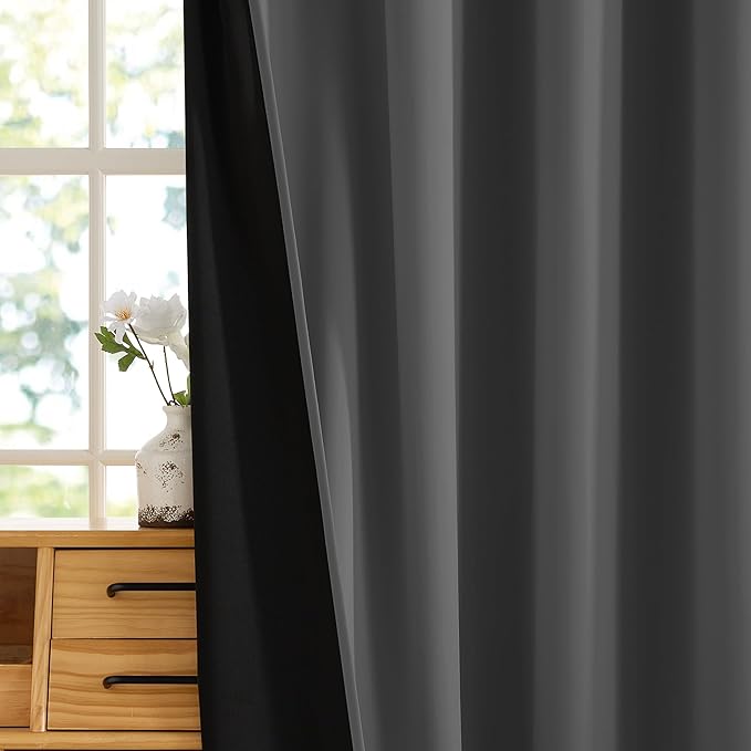 RYB HOME 100% Blackout Room Divider Curtains - Image 7