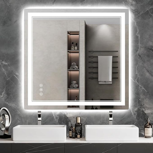 40x38 Inch LED Bathroom Mirror by Wedhouc