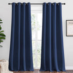 NICETOWN Navy Blackout Curtains 96" Long by NICETOWN