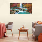 Tropical Forest Wall Art for Living Room Nature Waterfall Landscape Pictures - Image 3