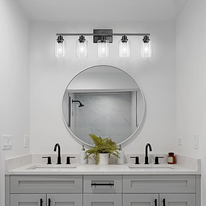 Ascher 5-Light Bathroom Light Fixtures, 33 Inch Vanity Lights - Image 9
