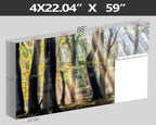 XMPMBM-Sunny Forest Woodland Fabric Wallpaper Misty Tree Living Room Bedroom - Image 4