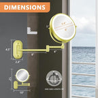 Auxmir 1X/30X Wall Mounted Makeup Mirror - Image 8