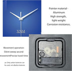 XNM Big Minimalist Glass Wall Clocks Battery Operated 16 Inch Blue Modren Wall - Image 7