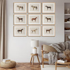 LOARTVE 9Pcs Vintage Horse Canvas Wall Art Posters, Farmhouse Horse Art Prints - Image 4