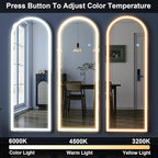 GLSLAND 20"x56" Arched LED Full Length Mirror - Image 4