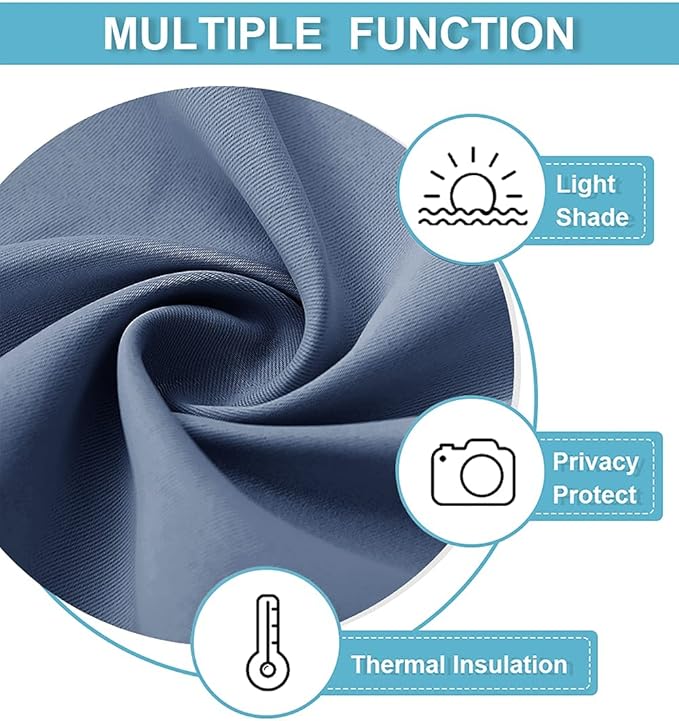 RYB HOME Blackout Short Curtains - Image 7