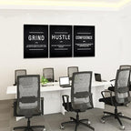 KAWAHONE Motivational Success Canvas Wall Art, Grind Hustle Confidence Wall - Image 4