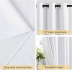 NICETOWN 100% Blackout Window Curtain Panels 96 inch Length - Image 5