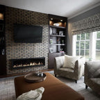 EverStone Aged Brick Faux Brick Panel, 46 7/8"W x 27"H x 1 1/4"D, Ash Color - Image 11