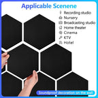 18 Pack Acoustic Panels-12"X10"X 0.4" Self-Adhesive Soundproof Wall Panels - Image 8