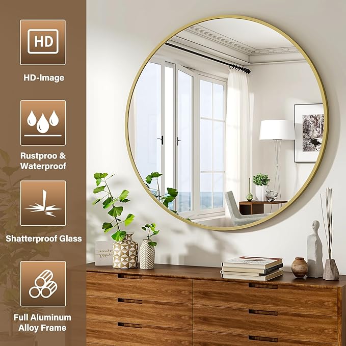 XRAMFY 36 Inch Round Mirror - Image 7