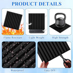 Nuanchu 60 Pcs 3D Slat Wall Panels, Paintable Waterproof Textured Tiles - Image 4