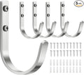 Aluminum Wall Hooks for Hanging Towel/Coat - 22LB Screw in Metal Hanger Wall by Josmimic