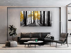 Cao Gen Decor Art S06375 Wall Art Canvas Painting Yellow Tree in Black and - Image 3
