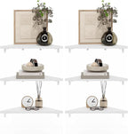 Furinno Rossi Triangle Corner Floating Shelves, Wall Mount Display Shelf by Furinno-FitsYourSpaceFitsYourBudget