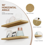 Heimlove Floating Shelves for Wall Set of 2, 9.3" Deep Wall Shelves, 39.4" W x - Image 4