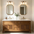 WallBeyond 20" x 30" Wood Mirror Rounded Corner Arch Wall Mirror - Image 8