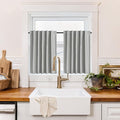 RYB HOME 100% Blackout Basement Curtains 30 inches Long, Heat & UV Blocking by RYBHOME