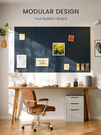 Bumusty Large Cork Board Alternative-36 x 24" Felt Bulletin Board Tiles - Image 6