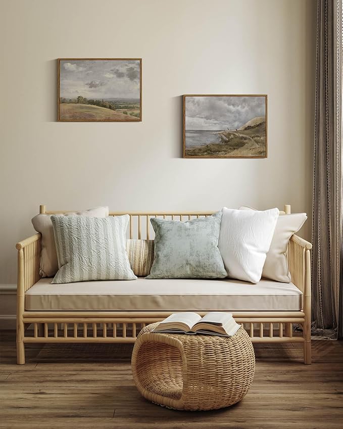 InSimSea Framed Canvas Wall Art, Vintage Decor - Image 3