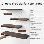 BAYKA Floating Shelves for Wall, Book Shelf for Bedroom, Wall Decor Shelves for - Image 6