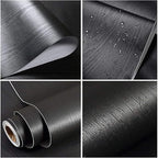 practicalWs Black Wood Contact Paper 23.6'' x 236.2'' Peel and Stick Wood - Image 4
