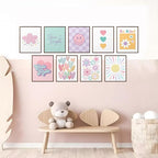 tgguytiy 9 Pcs Girls Room Wall Art Set, Cute Inspirational Nursery Decor - Image 5