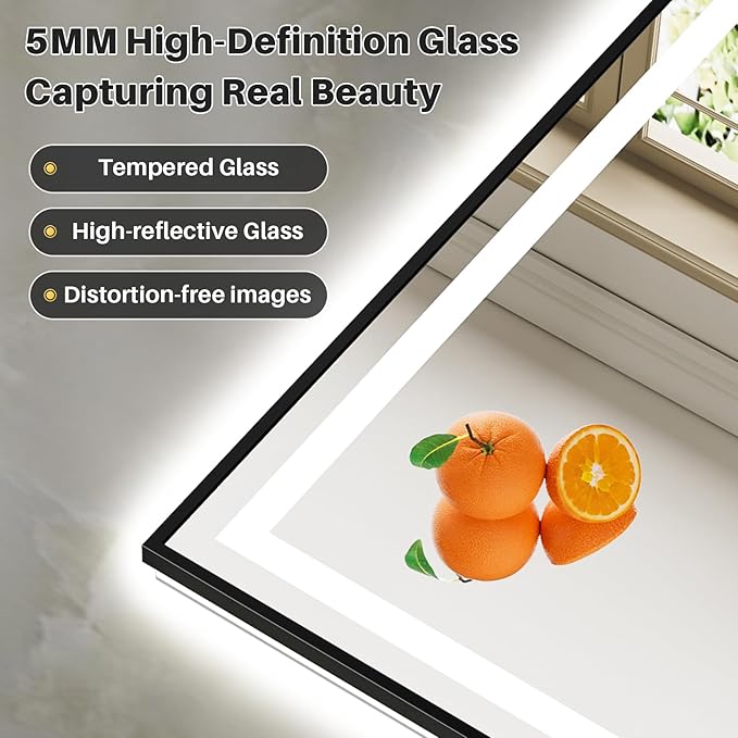 24x36 Inch LED Bathroom Mirror - Image 7