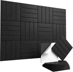 Vieshful Self Adhesive Acoustic Panels – 12"x12"x0.4" High-Density Soundproof by Vieshful