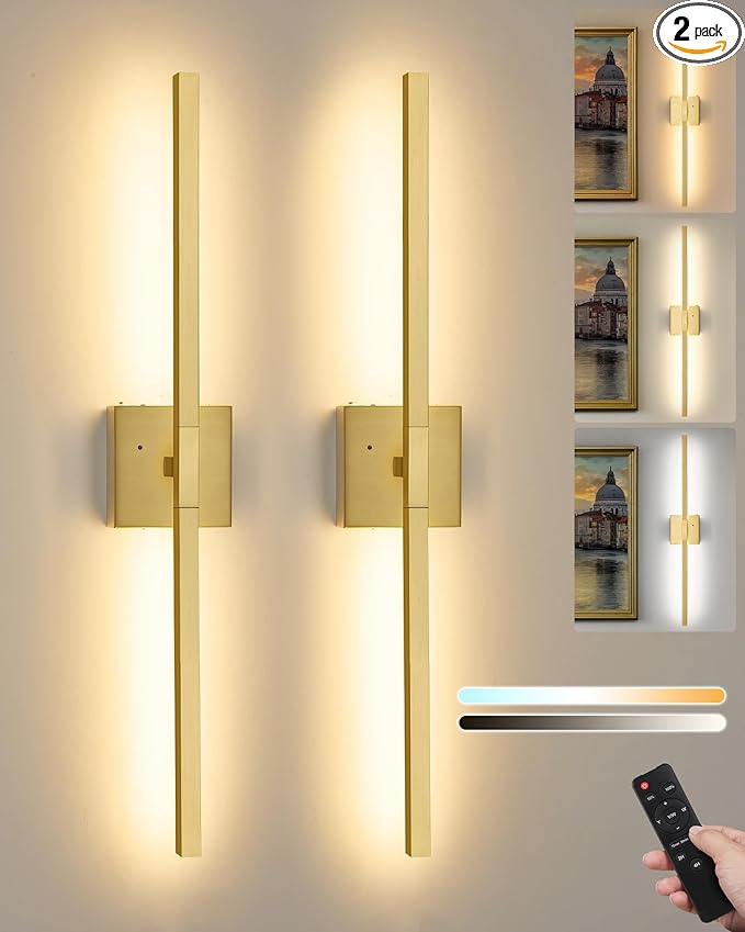 Rayogale 32 Inch Rechargeable Wall Sconce by Rayogale
