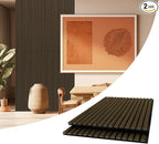 AKUMAX 2 Pack Acoustic Panels, Wood Slat by AKUMAXWOODWALLPANELS