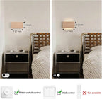 Wood Wall Sconce Indoor Wall Lights Hardwired 2 Pack Up and Down Wall Mount - Image 6