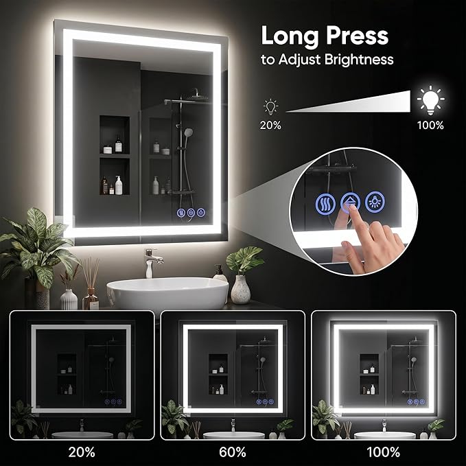 Antok 72"x 32" LED Bathroom Mirror - Image 4