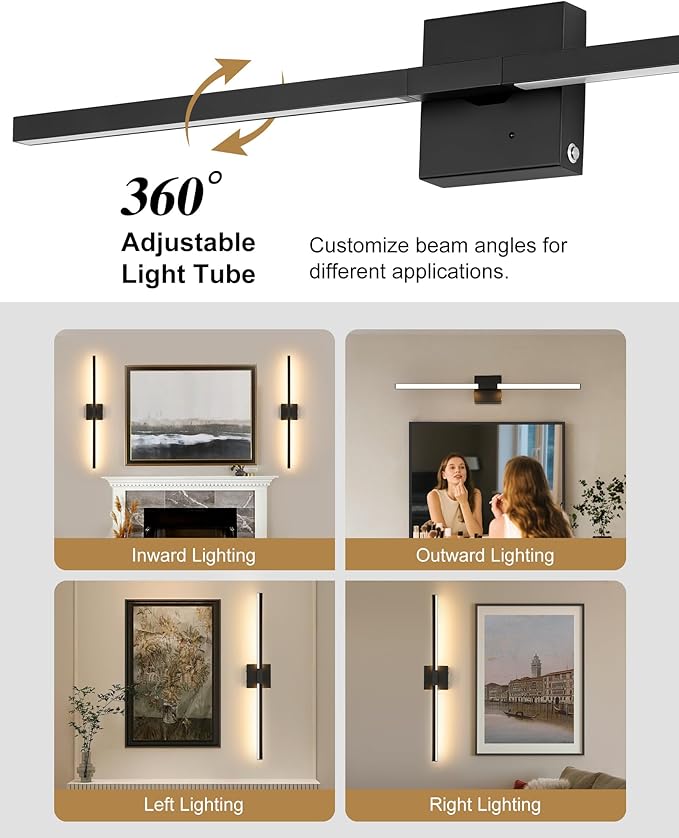 8000mAh Battery Operated Wall Sconce - Image 4