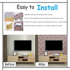3D Wall Panels Peel and Stick in Red White Stone, Faux Brick Wall Panels - Image 7