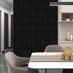 Black Grasscloth Peel and Stick Wallpaper Texture Contact Paper A Set of 15.7" - Image 5