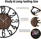 20'' Silent Wall Clock with Adjustable Night Light, Glow in The Dark Decorative - Image 6