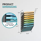 SUPEASY 8 Tier Wall File Organizer, Hanging Wall Mounted Mail Organizer - Image 4