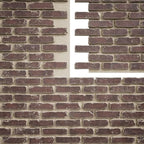 EverStone Aged Brick Faux Brick Panel, 46 7/8"W x 27"H x 1 1/4"D, Merlot Color - Image 9