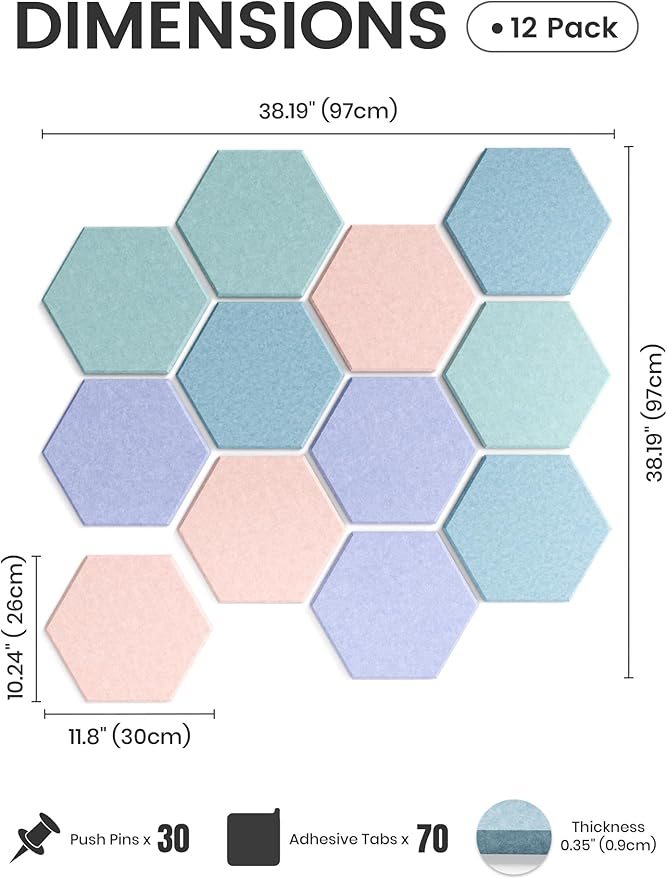 Fluxynara Hexagon Cork Board Alternative - Image 2