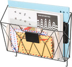 YBING Wall File Organizer for Office Hanging Wall File Holder and Basket Set of - Image 3