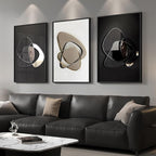 Large Framed Modern Elegant Abstract Wall Art - Image 2