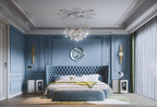 Dimoon 236''x17.7'' Blue Peel and Stick Wallpaper Contact Paper Modern Self - Image 8