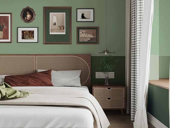 Dimoon 118''x23.6'' Green Peel and Stick Wallpaper Contact Paper Modern Self - Image 9