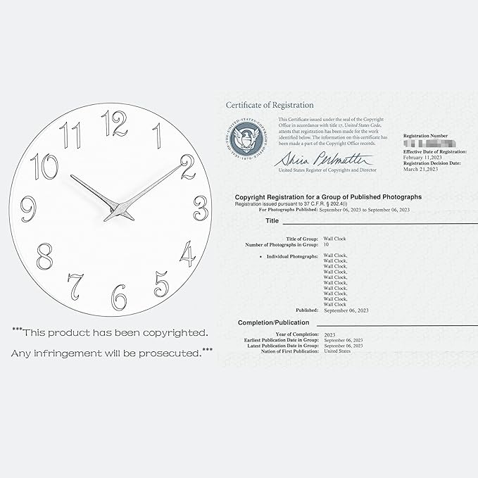 Roymnie Wall Clock 14 Inch, Modern Wall Clocks Battery Operated, Silent Non - Image 8